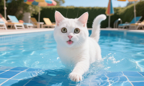 猫会游泳吗？猫天生就具备游泳能力，但不是所有猫都喜欢和擅长游泳